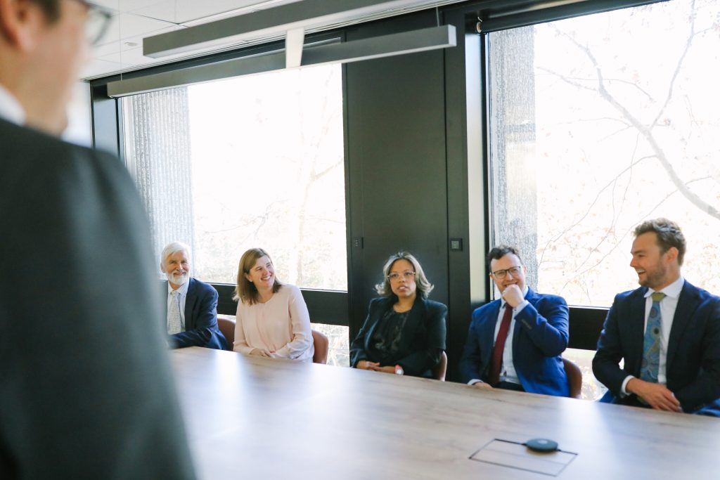 People of Boettcher Law in a meeting